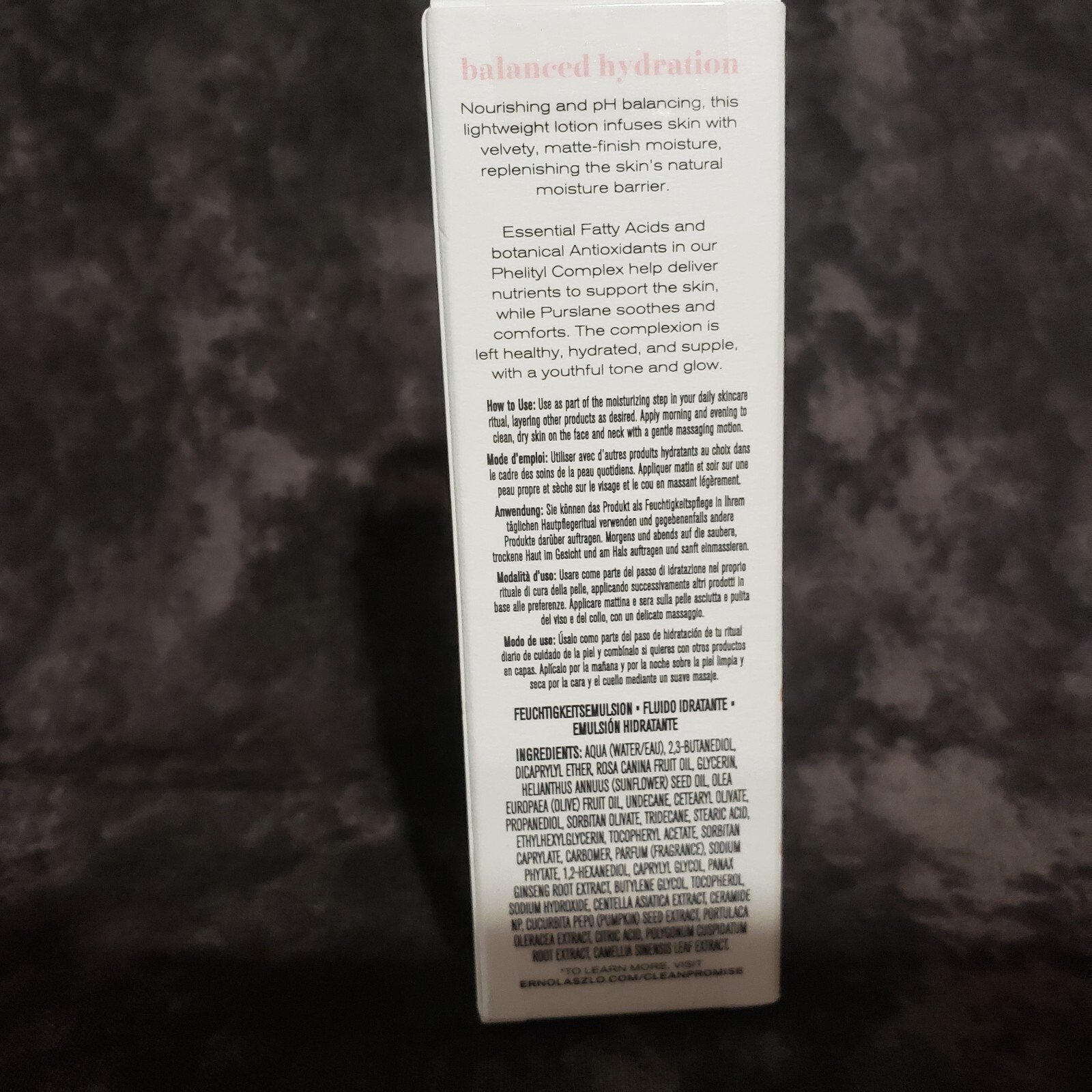 Erno Laszlo Phelityl Emulsion Hydratante (Switzerland) 1.0 oz/30ml NIB