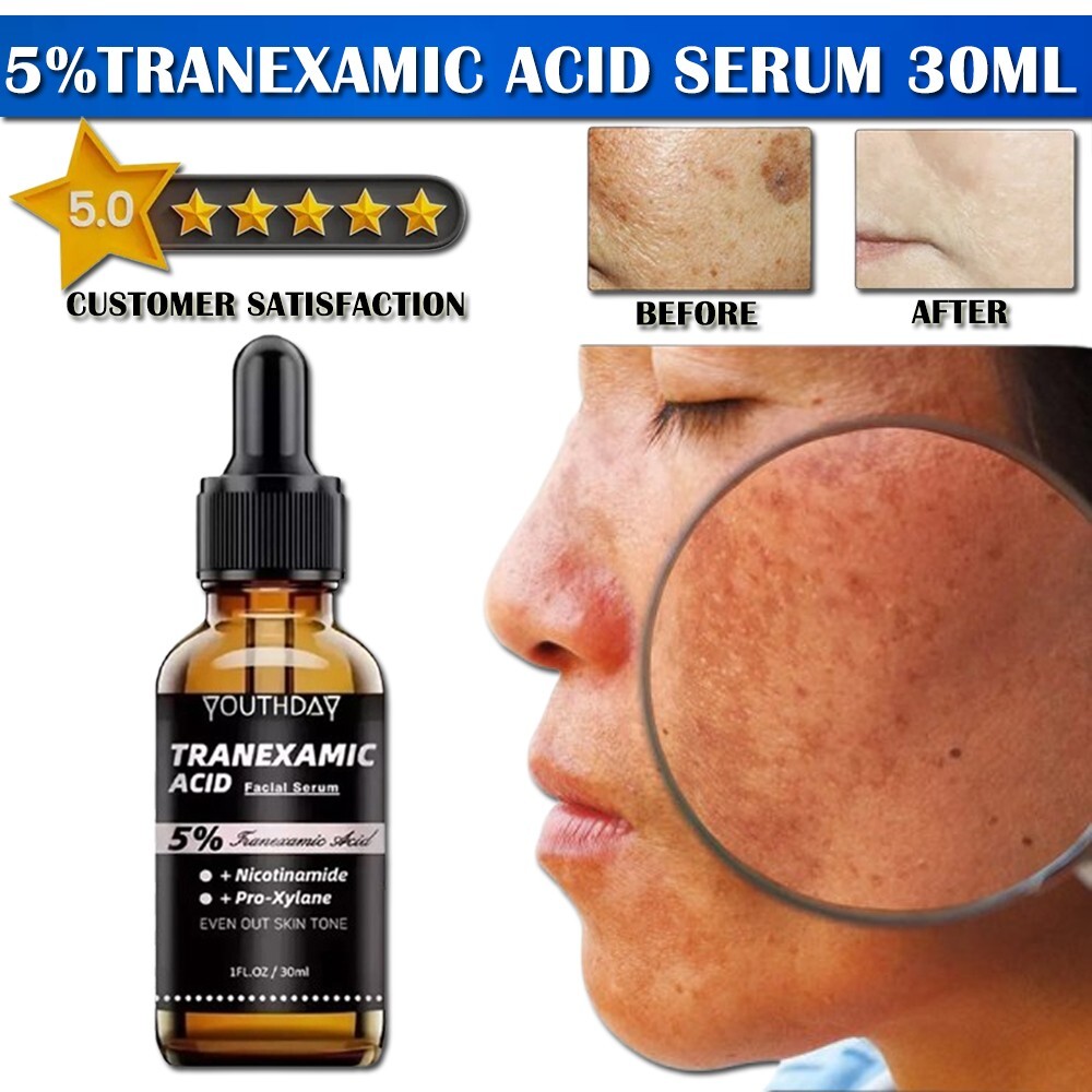 5% Tranexamic Acid Serum With Niacinamide, Kojic Acid, Arbutin, Reduce Dark Spot