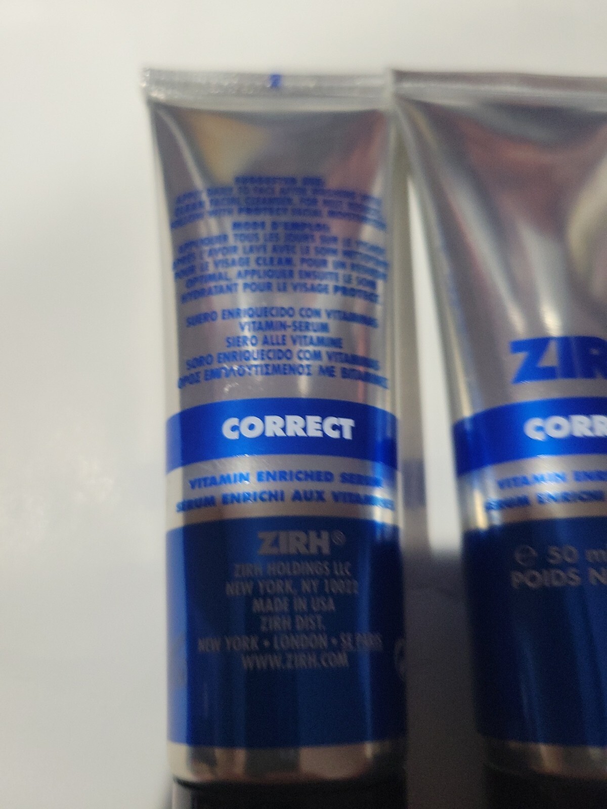 2-PACK ZIRH CORRECT Vitamin Enriched SERUM 1.7 OZ / 50mL each