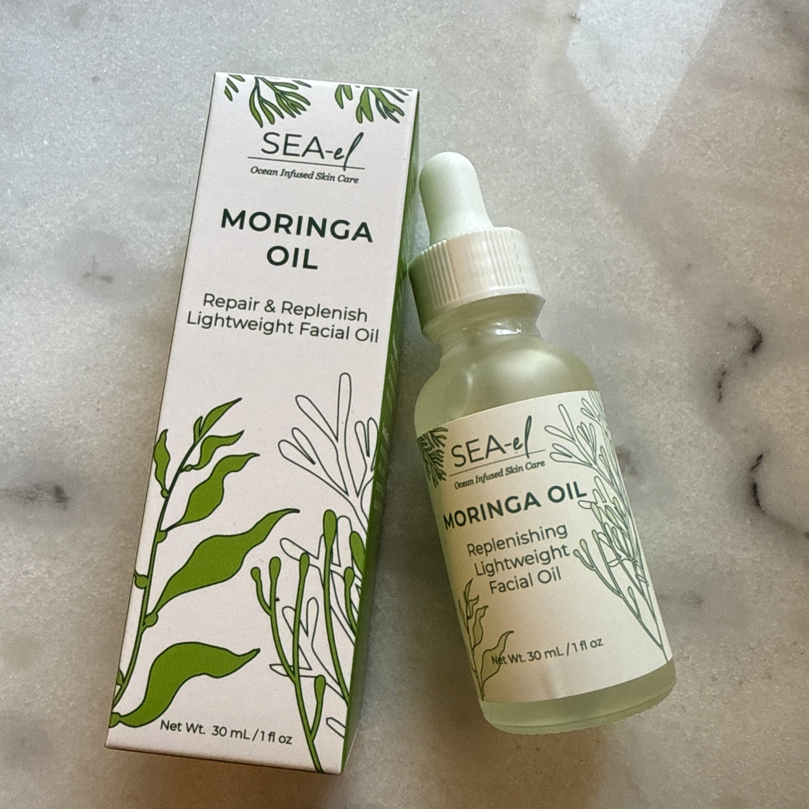 Sea El Moringa Oil 1 oz Oil. (PACK OF 2) EXP. 10/2025