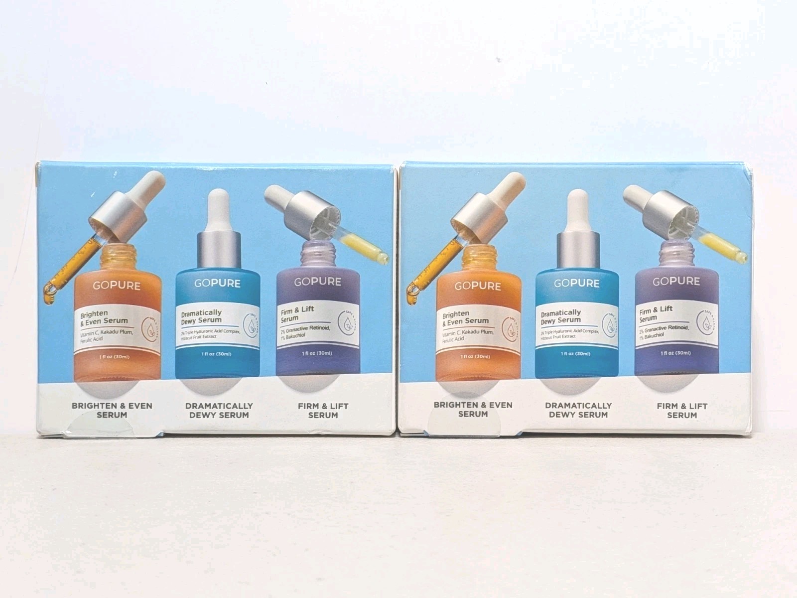goPure Power Trio Serum Set Exp. 05/26 – 2Pk – New Sealed In Box!