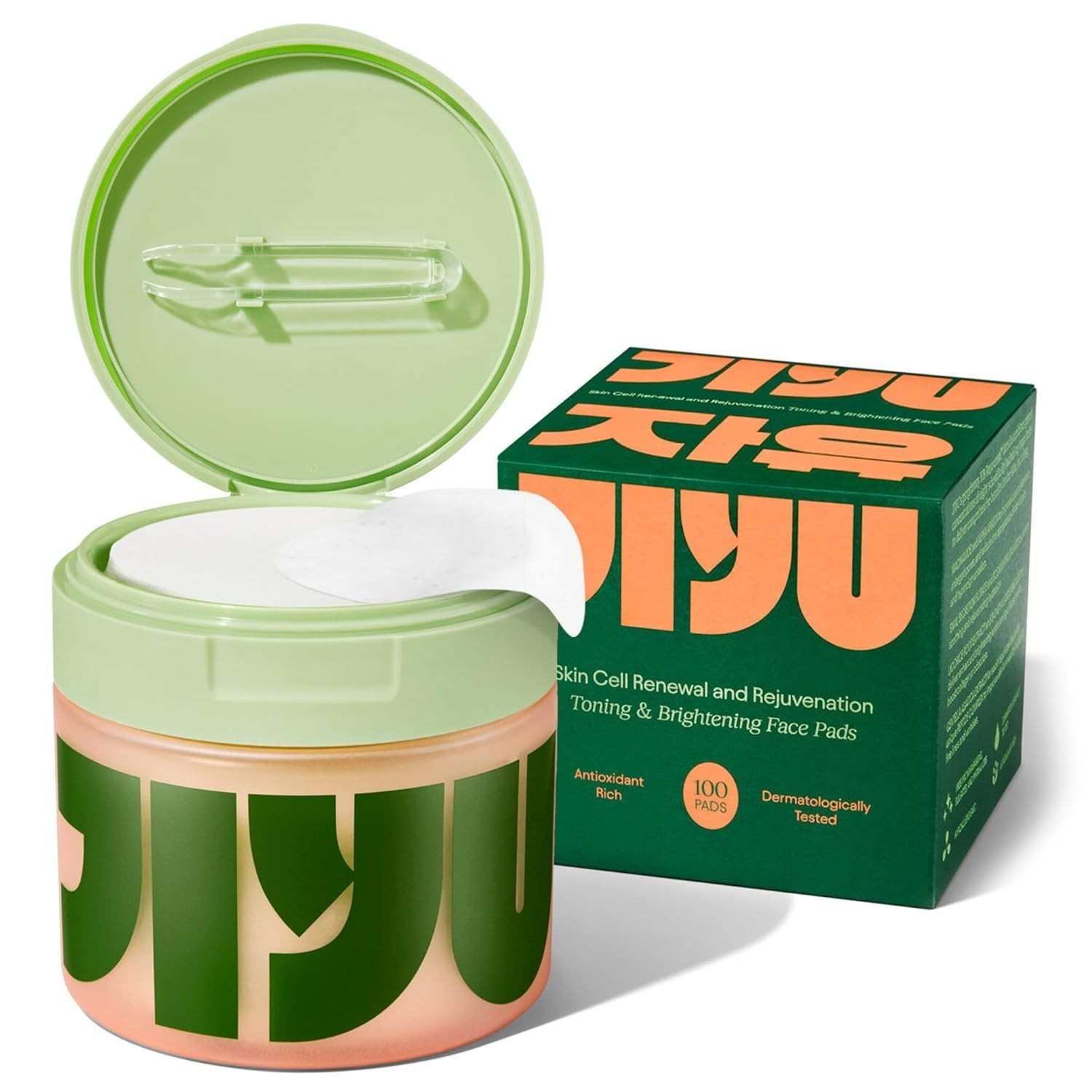 JIYU -Toning Polish Pads – Korean Skincare for Dark Spots, Wrinkles & Dull Skin