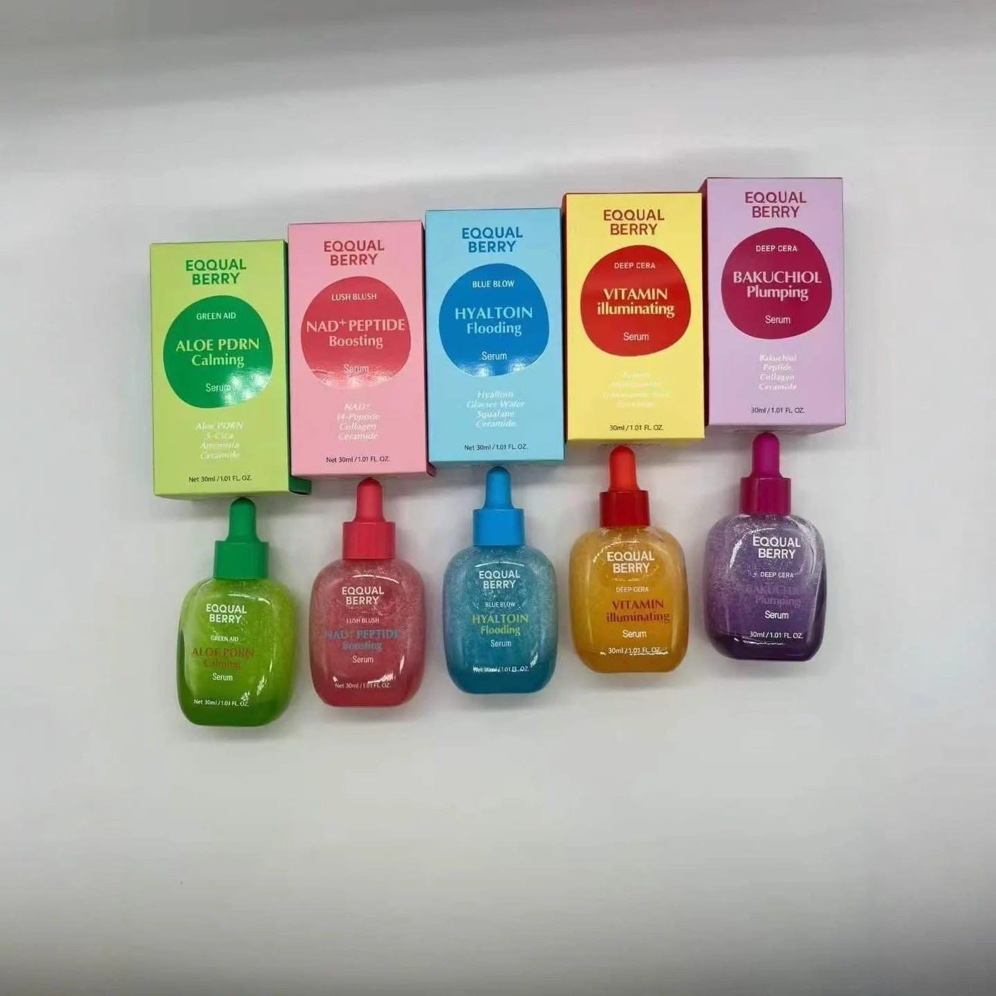 2PCS Vitamin Illuminating Serum Bakuchiol Plumping Face Serum 30ml