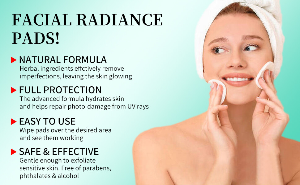 Glycolic Acid 35% Facial Exfoliating Peel Pads AHA Green Tea – 50 pads USA Stock
