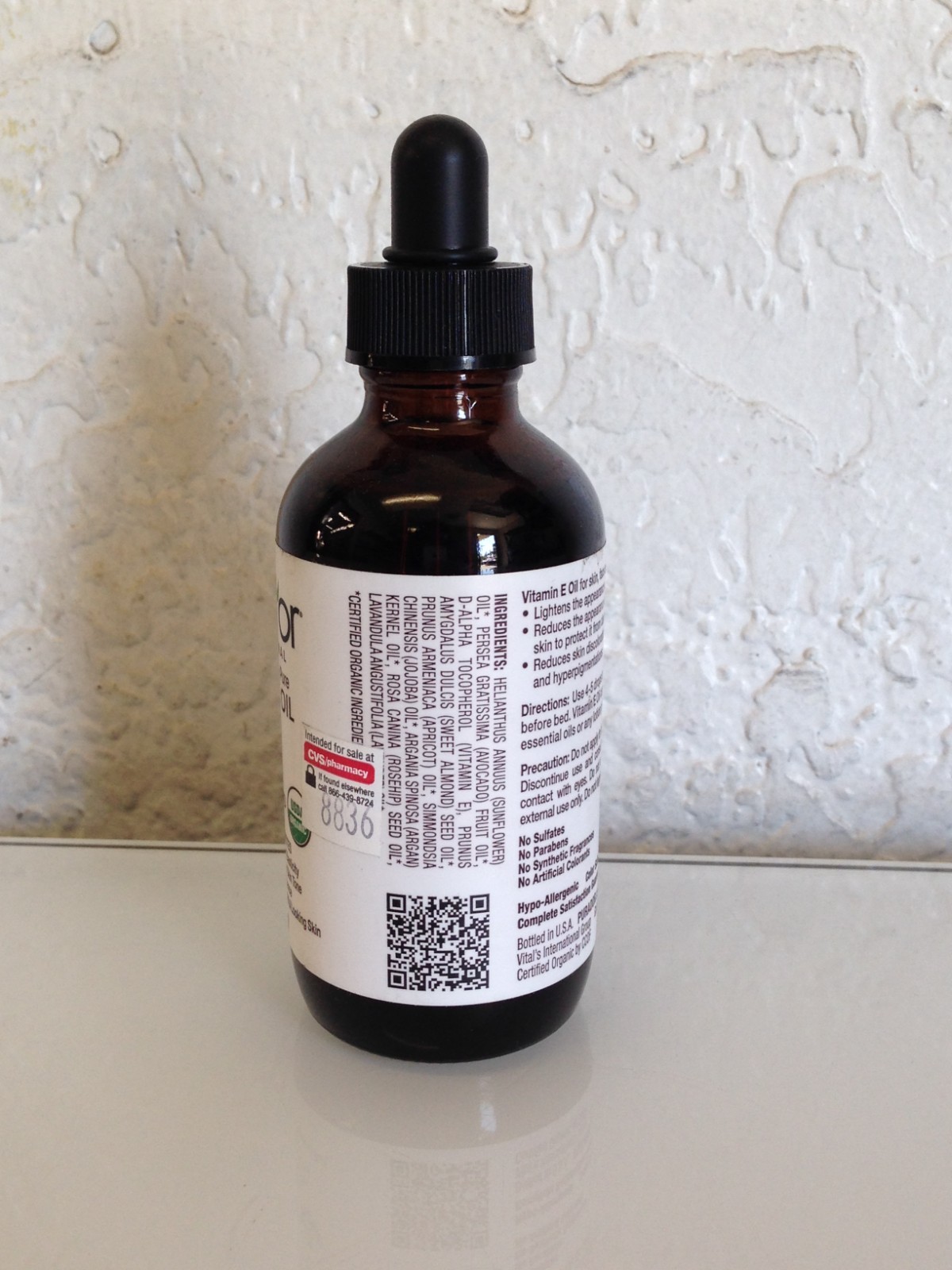 PURA D’OR Organic Vitamin E Oil Super Blend 70,000 IU, 4 fl oz