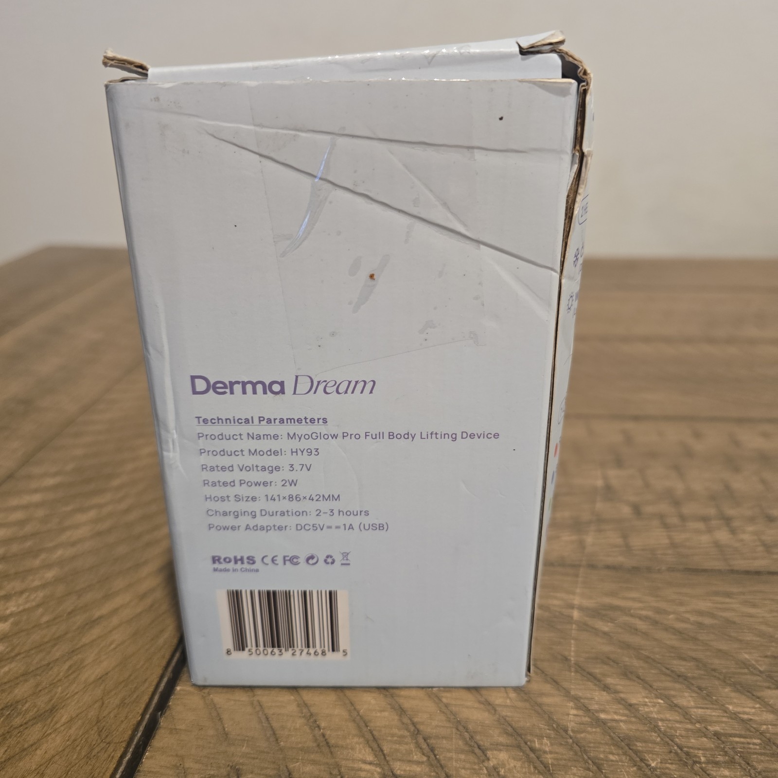 Derma Dream Myoglow Pro Full Body Lifting Device Adjustable Heat NEW OPEN BOX