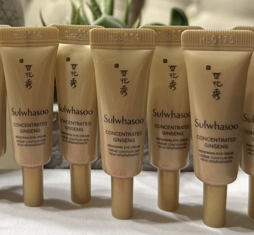 5 x Sulwhasoo Concentrated Ginseng Renewing Eye Cream 3 ml x 5 pcs = 15 ml Total