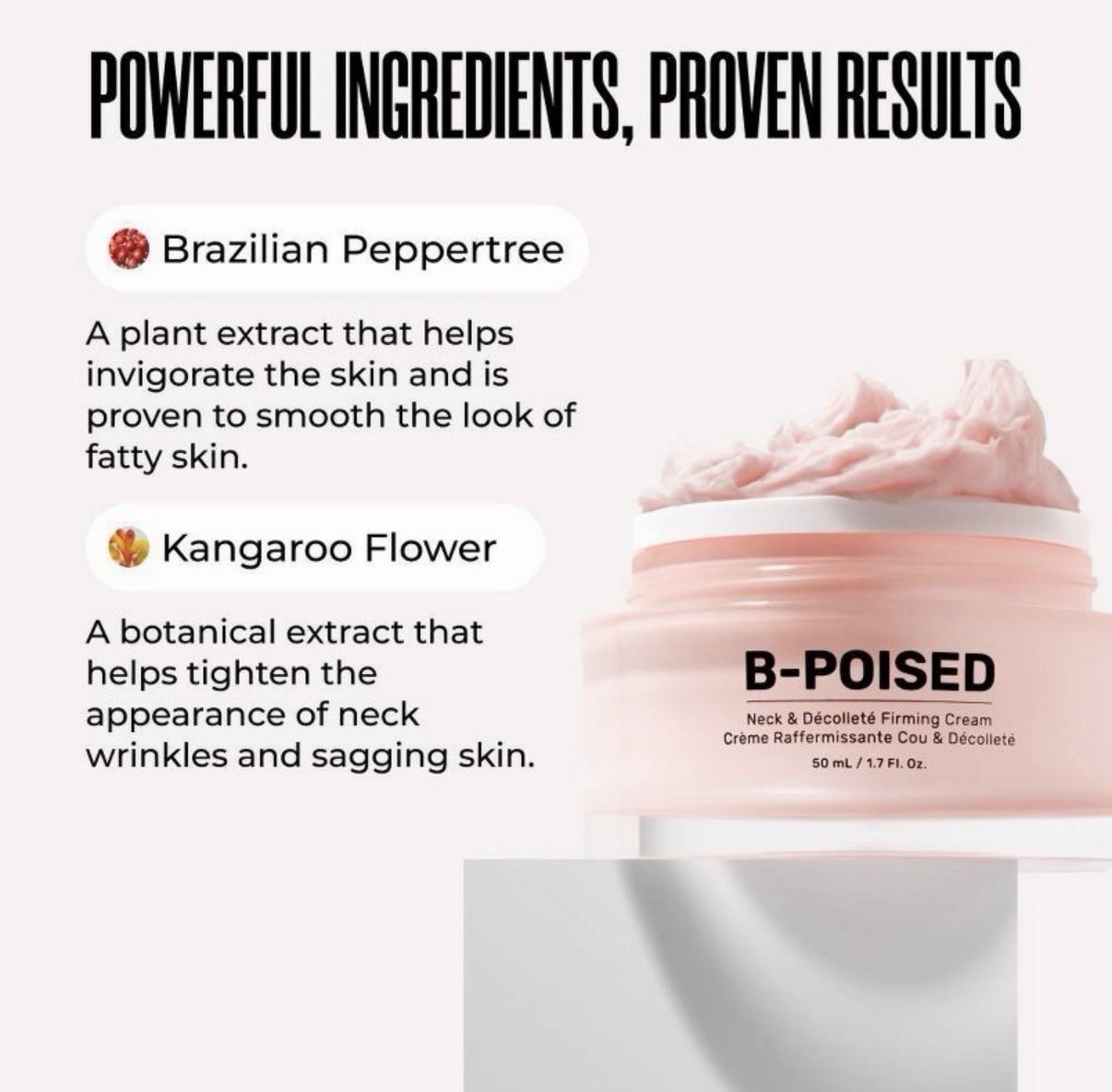 MAELYS B-POISED NECK & DECOLLETE FIRMING CREAM 1.7 OZ