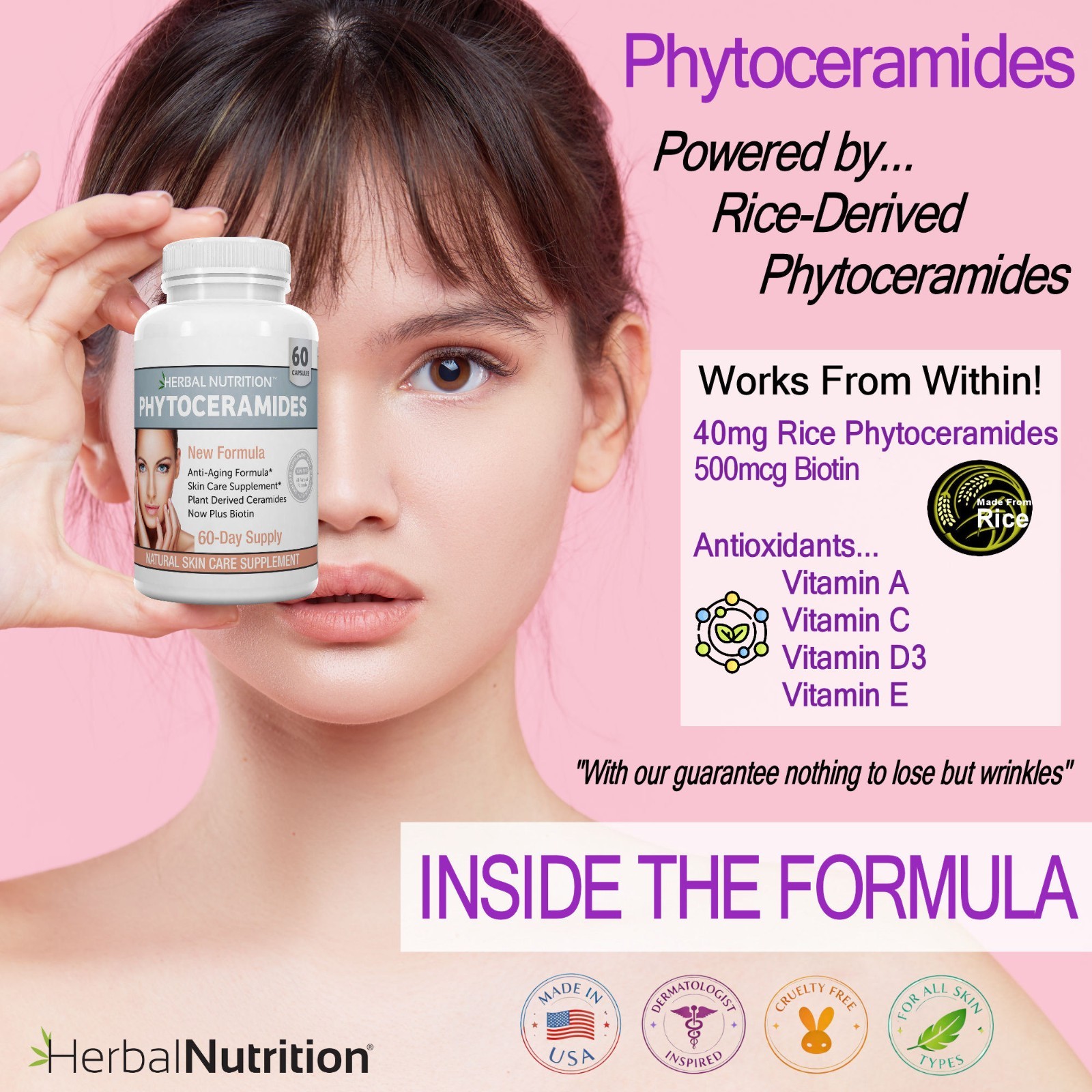 Phytoceramides Capsules Anti-Aging Product for Women & Men A Wrinkle Remover!