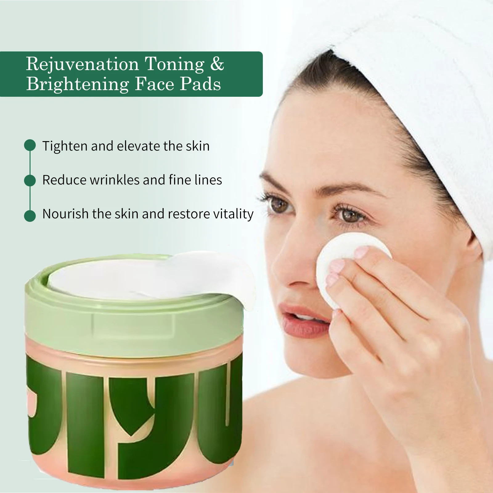 Skincare Anti-Aging, Dark Spot & Wrinkle Minimizing Toner Pads with Snail Mucin