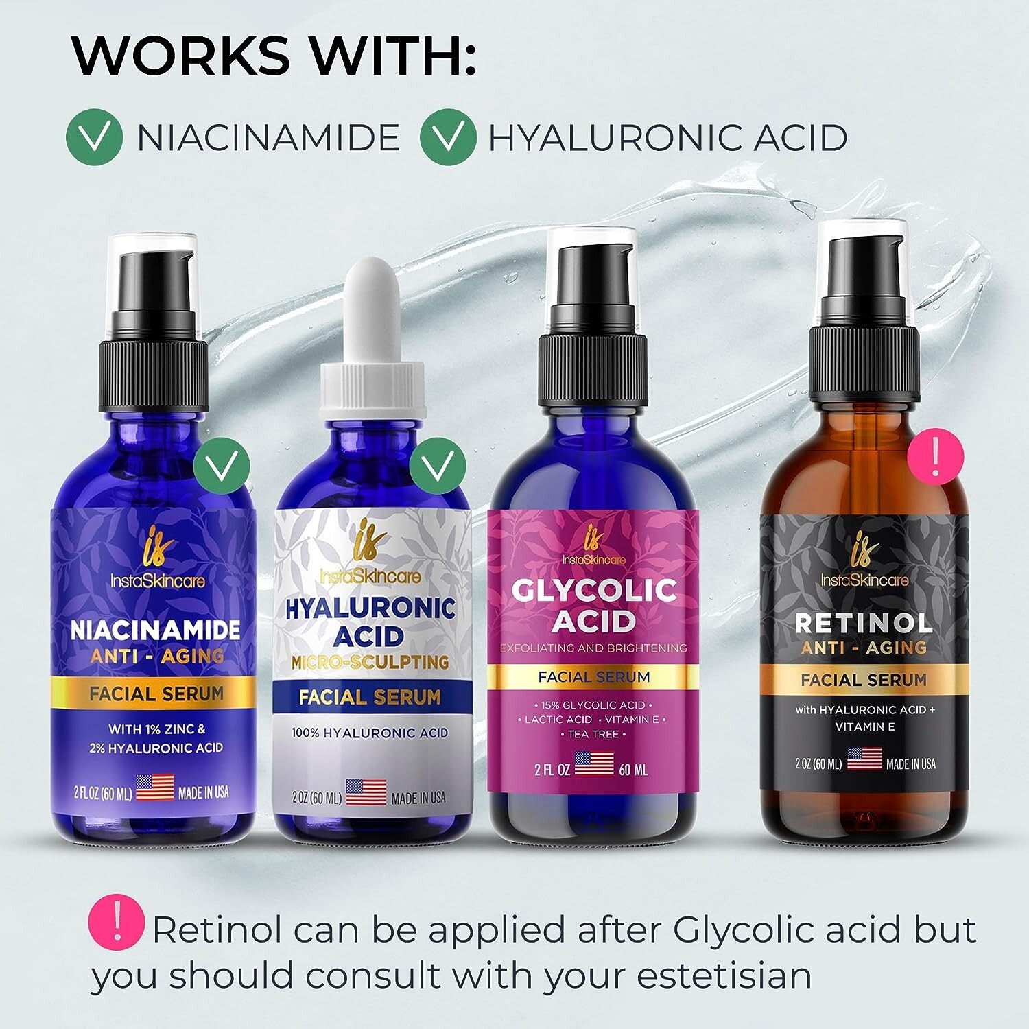 Glycolic Acid Serum for Face 15% Strength – Extra Large Size (2Oz) New Formula