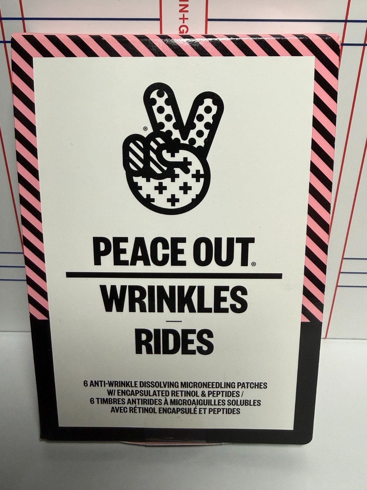 PEACE OUT Wrinkles 6 ANTI WRINKLE DISSOLVING MICRONEEDLING PATCHES w/retinol
