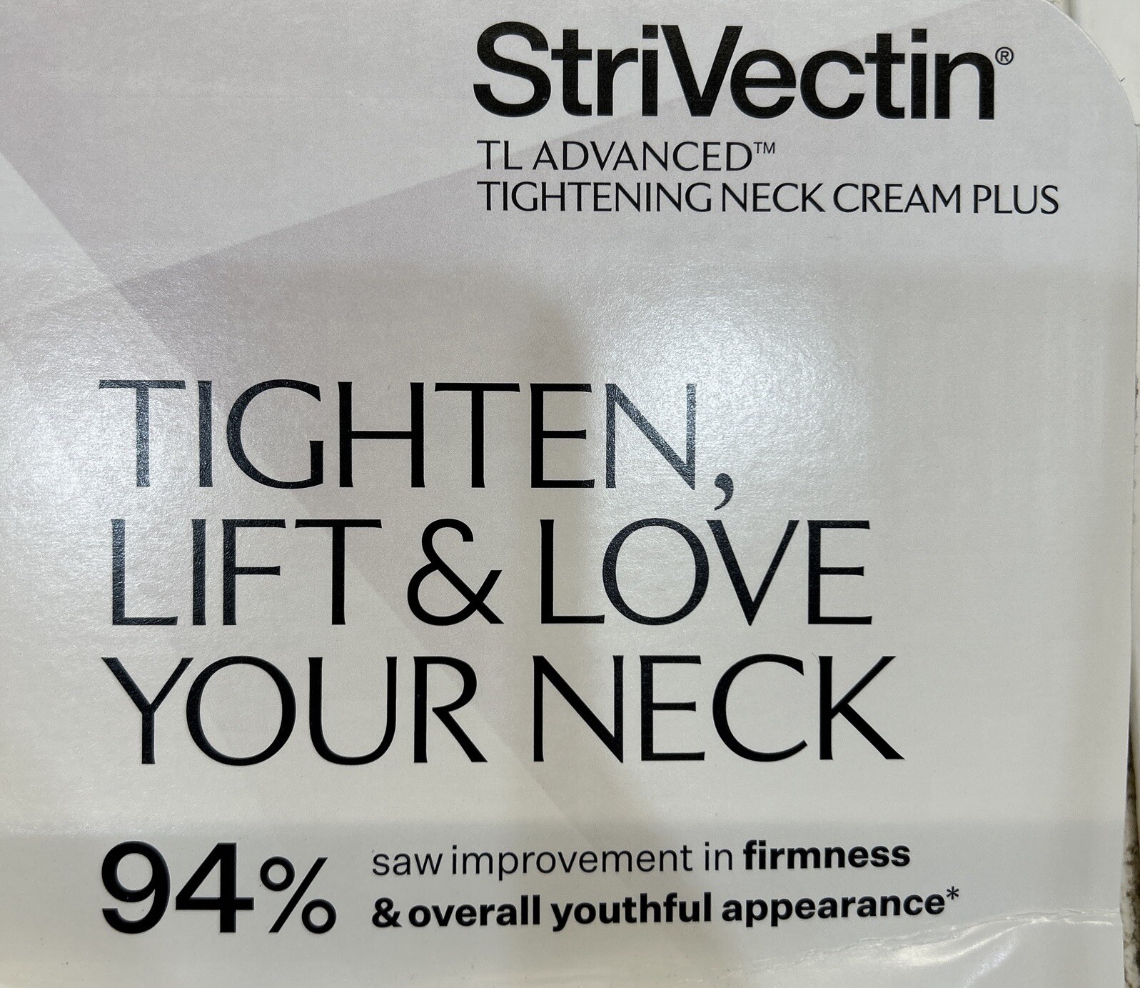 Strivectin TL advanced Neck Tightening Cream Plus with NIA114, 1oz/30ml Sealed
