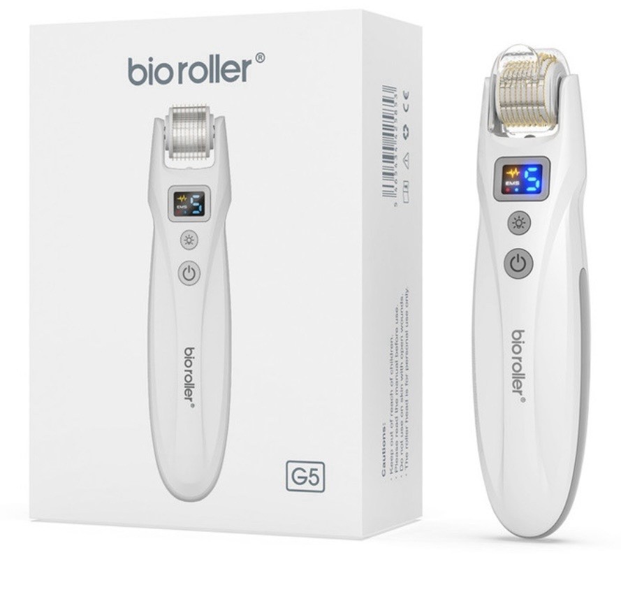 New Bioroller G5 Derma Roller Microneedle Roller 0.25mm Skin Care Acne And More