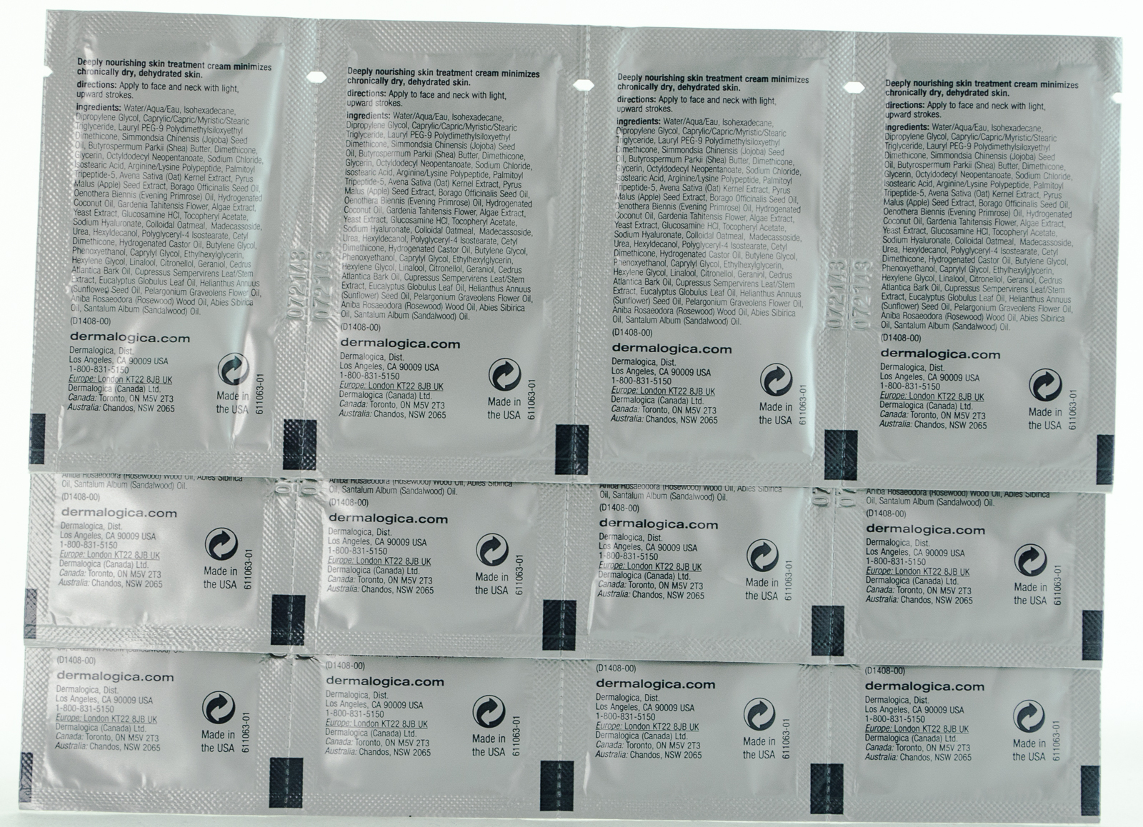 Dermalogica Super Rich Repair (Package of 12) Sample Size NO BOX ~ New