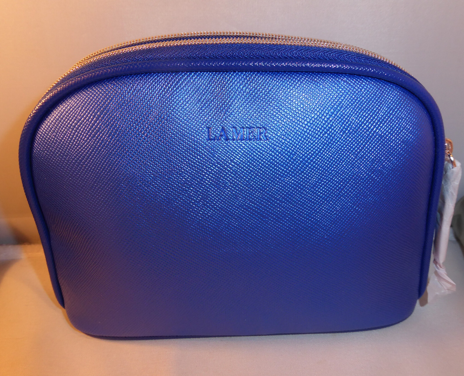 LA MER 5PC Mini Gift Set Blue Bag, Treatment Lotion, Cream, Serum, Eye Cream NEW