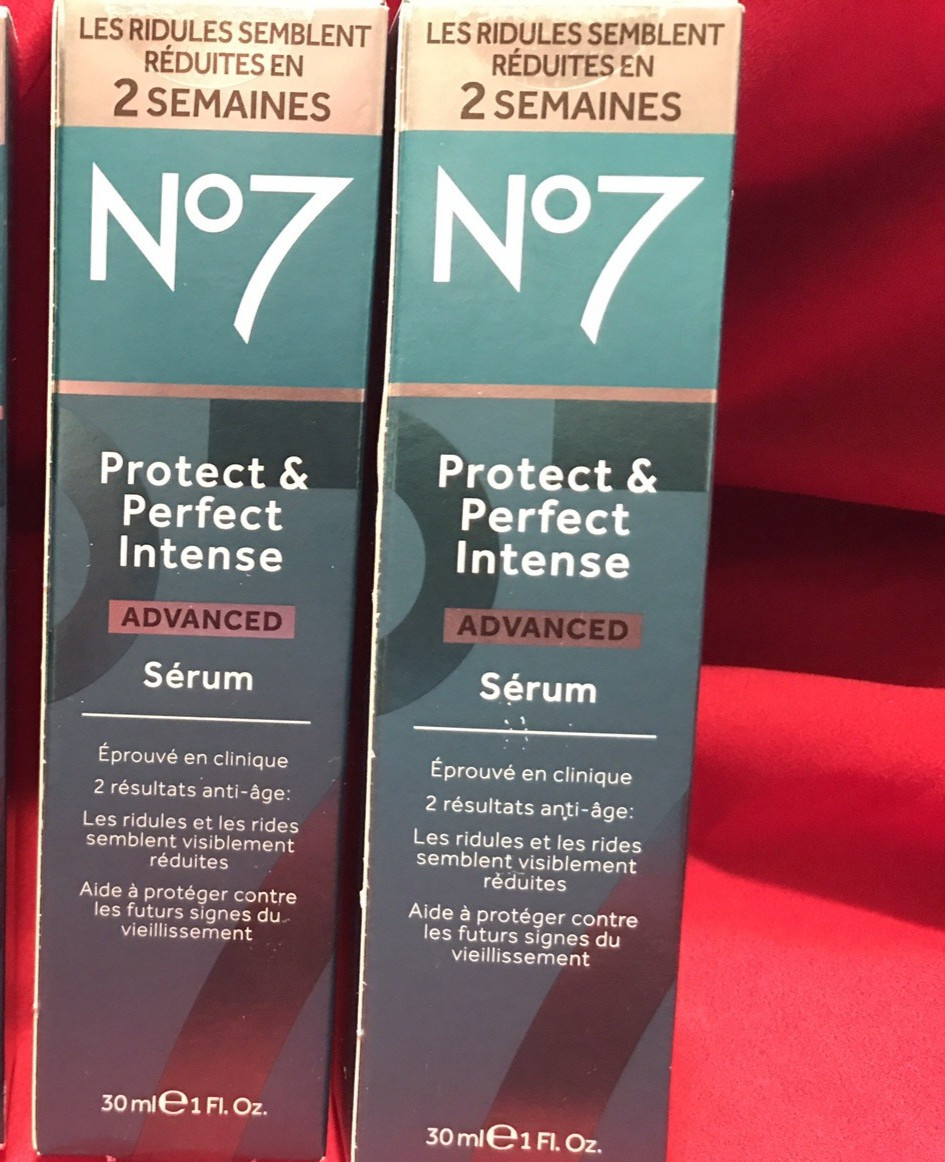 Lot Of 3 No7 Protect and Perfect Intense Advanced Serum 1 oz