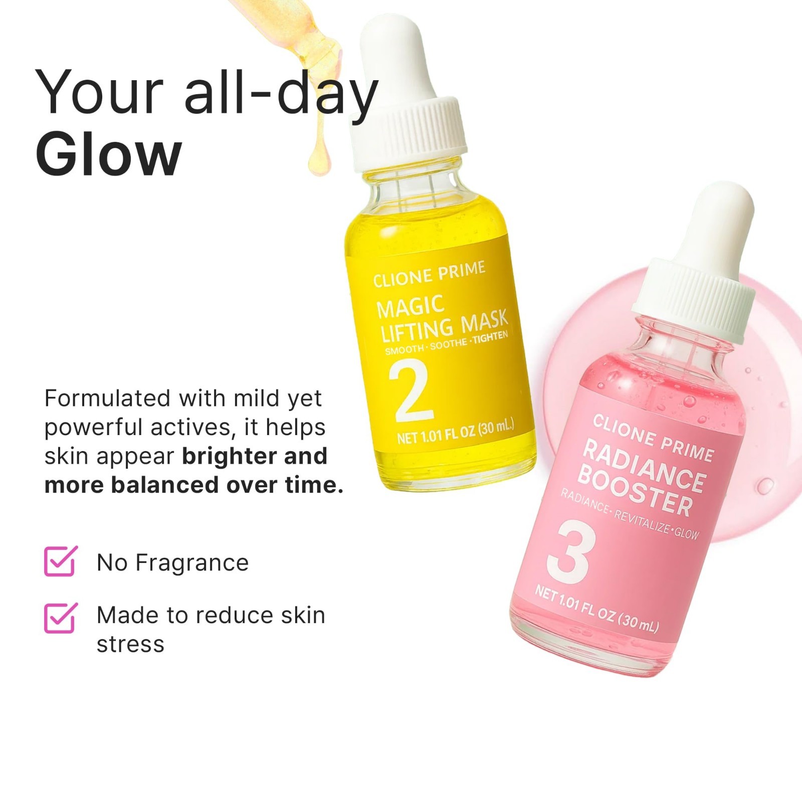 Korean Anti-Aging Skin Care Set for Women – Hydrating Essence, Mask & Booster fo
