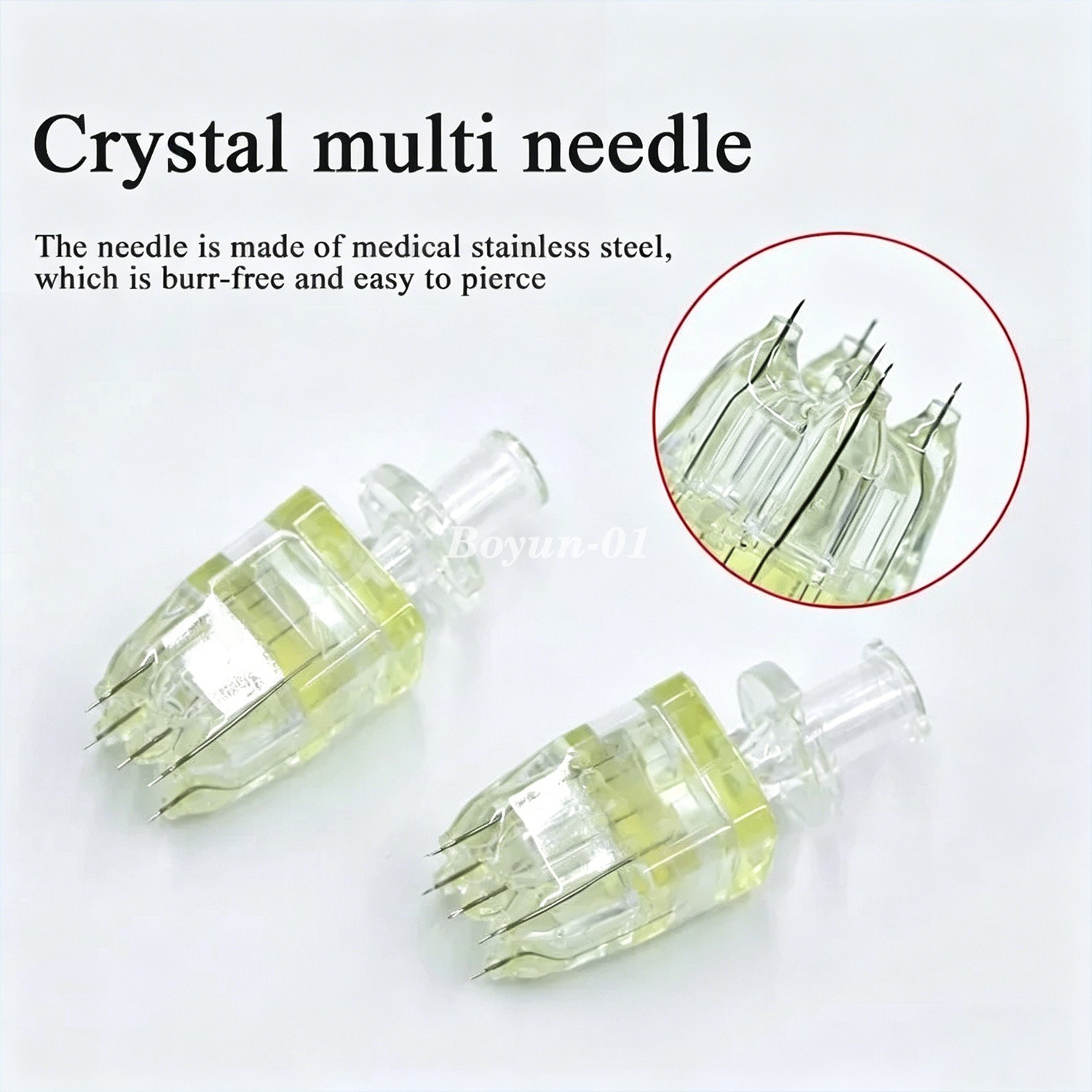 Crystal Multi Needle Mesotherapy 5pins Injection Hydrating 32G 1.5 for Skin Care