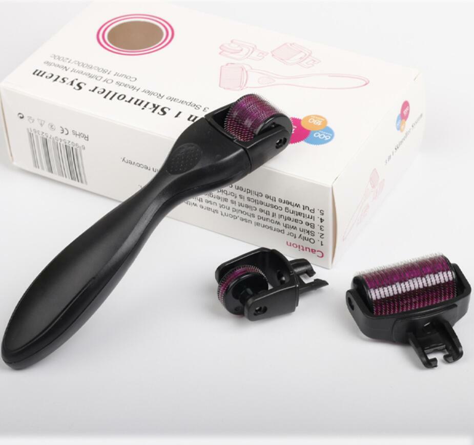 Derma Roller Kit For Face, Body, Beard, Hair, 0.5/1/MM Titanium Microneedle USA