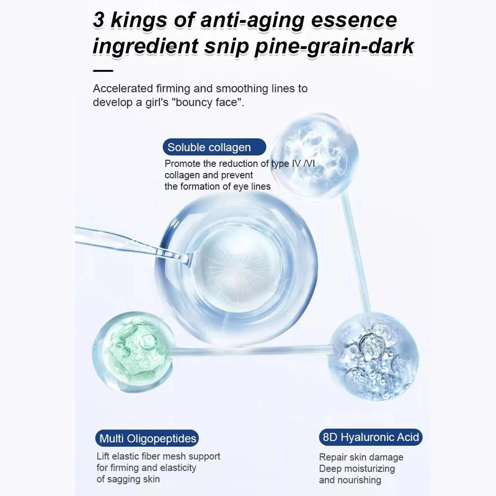NEW, Olavita Face Serum, Vitamin C & E Serum, Anti Aging Face Tightening (3Pcs)