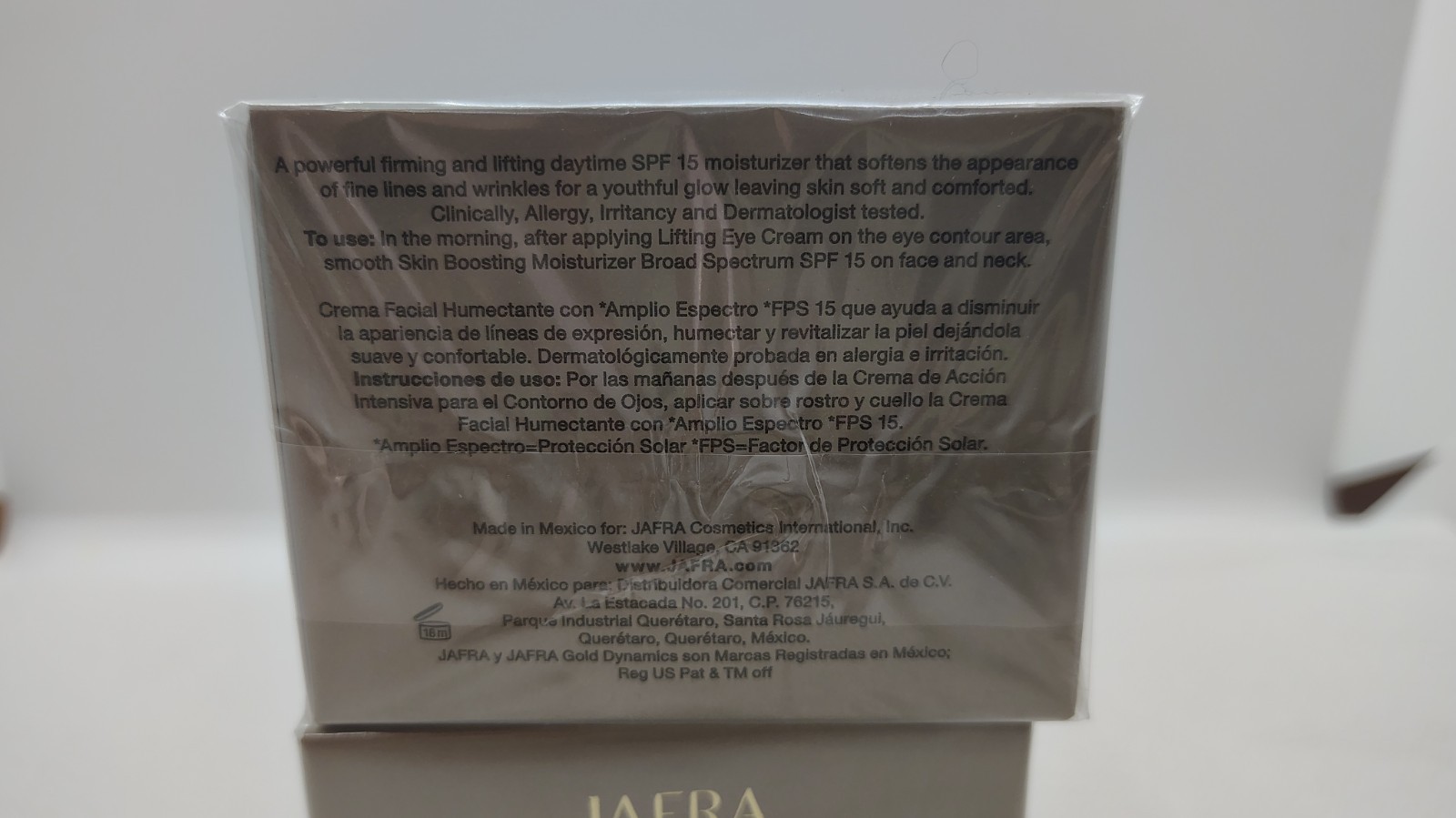 2 Jafra Gold Dynamics Skin Boosting Moisturizer Broad Spectrum SPF 15 1.7 fl