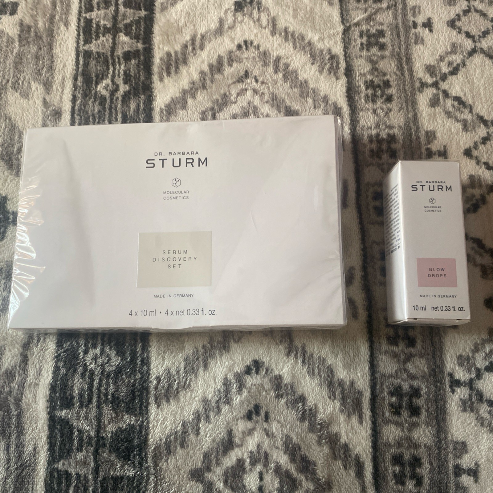 Lot of (2) Sturm Serum Discovery Set 4 x 10 ml / 4 x 0.33 oz / Glow drops 10ml