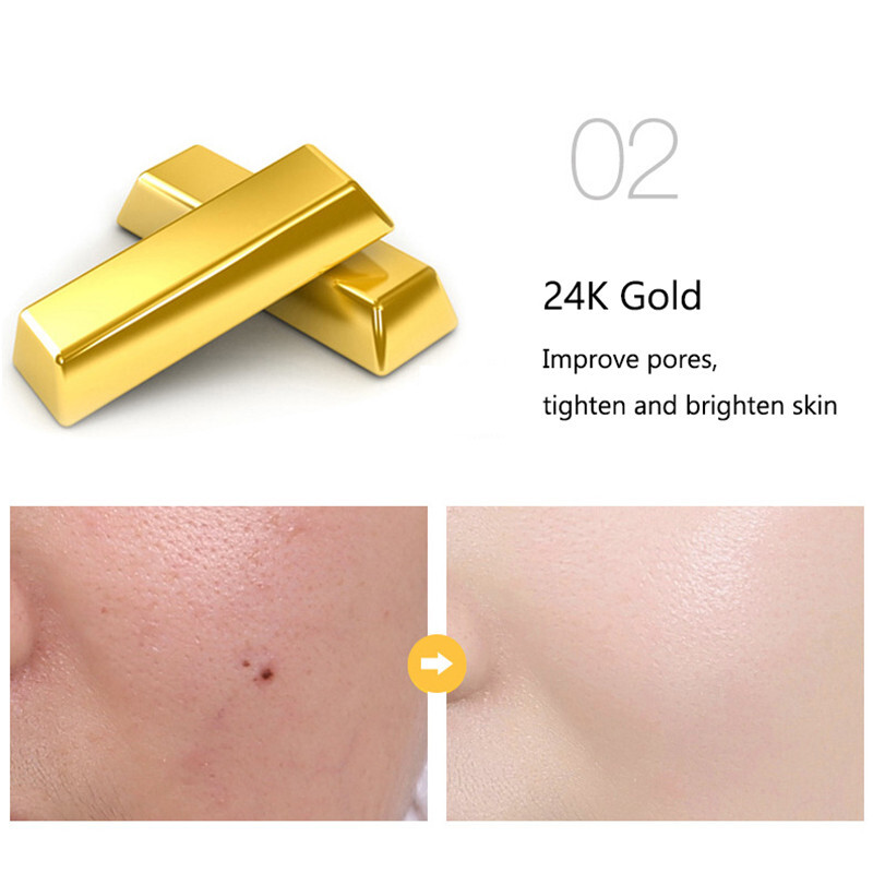 Nicotinamide Liquid 24K Gold Anti Aging Moisturizer with Hyaluronic Acid