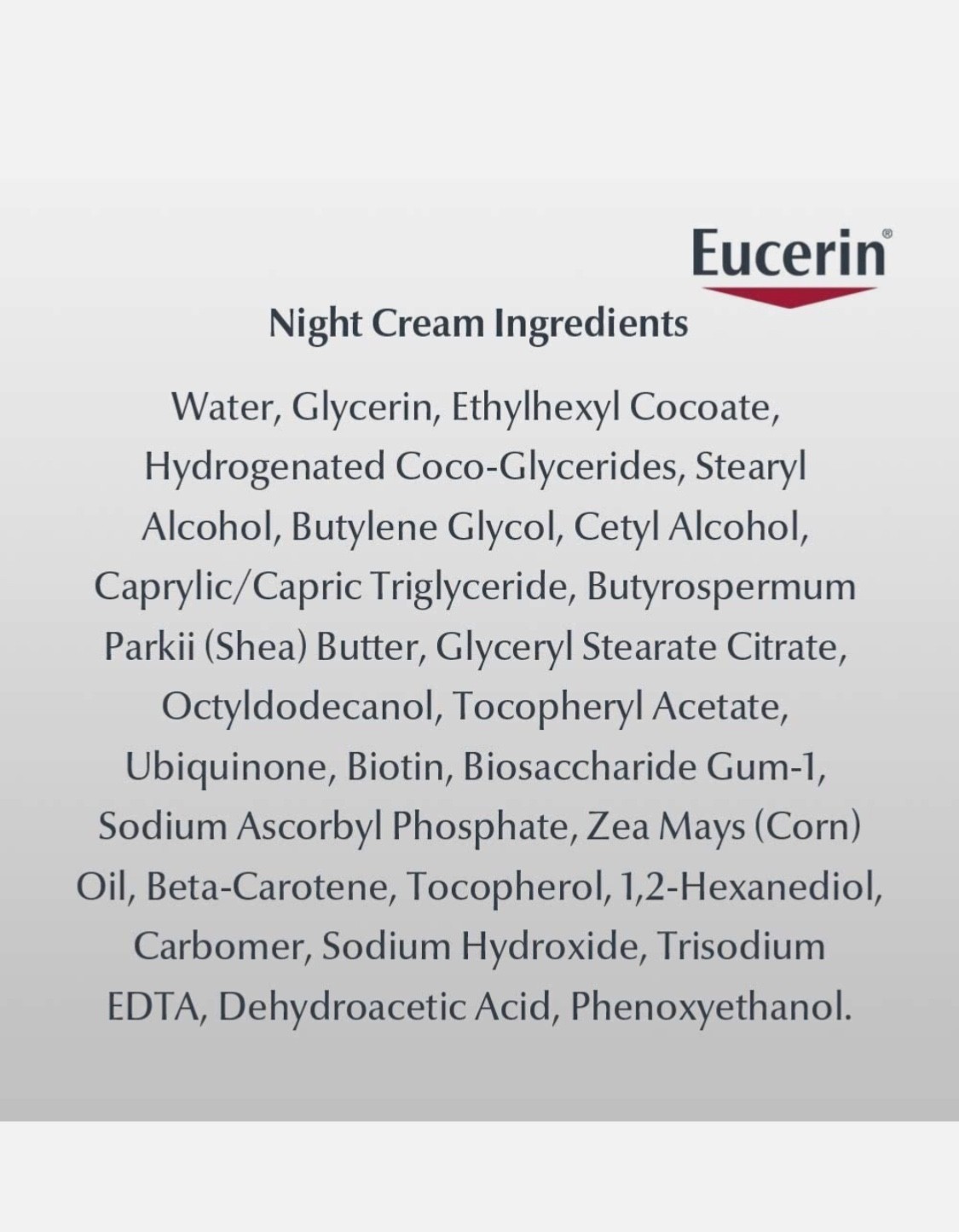 Eucerin Q10 Anti-Wrinkle Face Night Cream, Unscented 1.7 Ounce