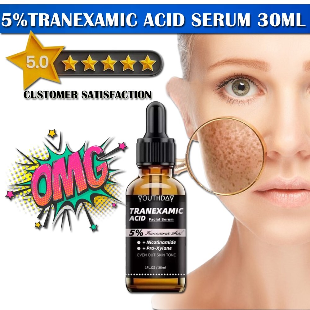 5% Tranexamic Acid Serum With Niacinamide, Kojic Acid, Arbutin, Reduce Dark Spot