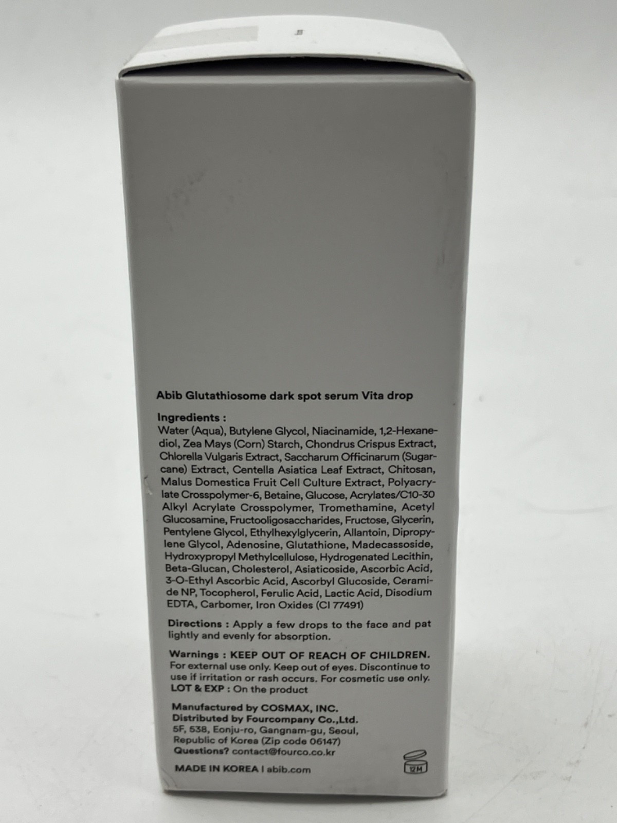 Abib Glutathiosome dark spot serum Vita drop 50ml 1.69 fl.oz. Korean Skin
