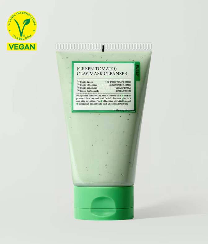Fully Green Tomato Clay Pack Cleanser 120ml – Authentic & Trusted U.S. Seller