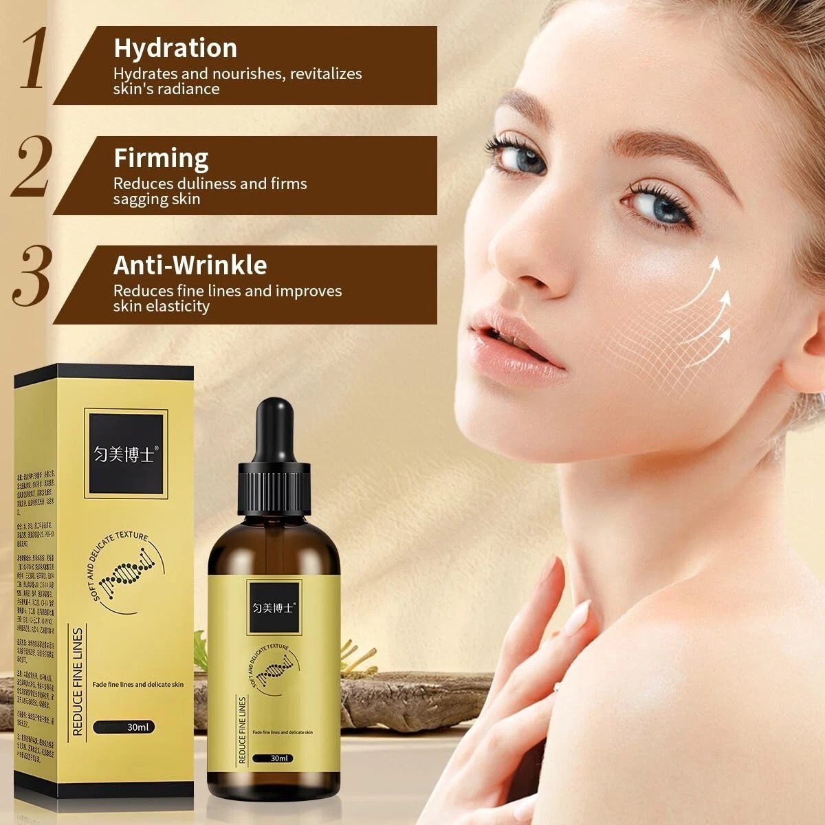 NEW, Olavita Face Serum, Vitamin C & E Serum, Anti Aging Face Tightening (3 Pcs)