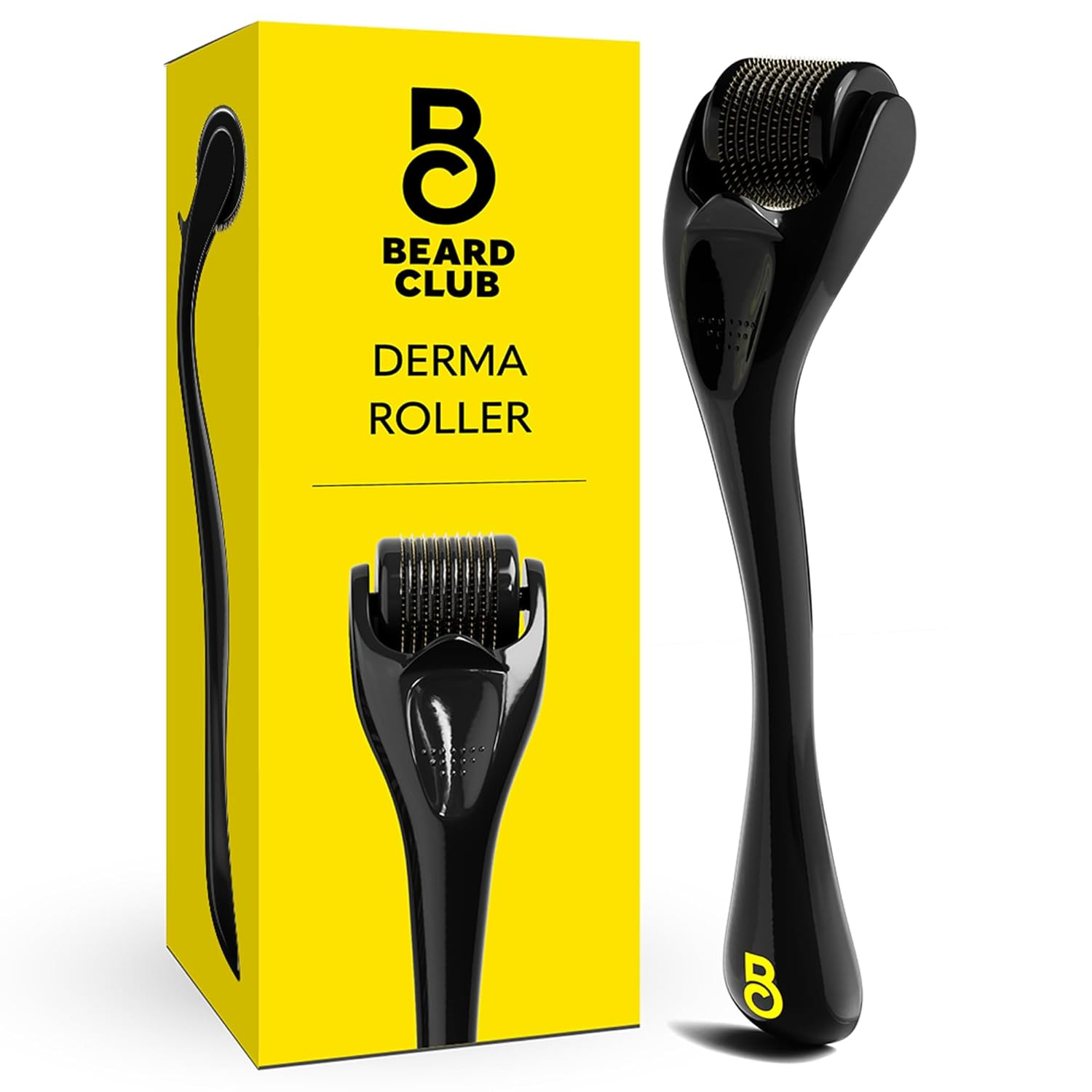 The Beard Club Derma Roller for Face, Body and Scalp – Microneedling for Men and