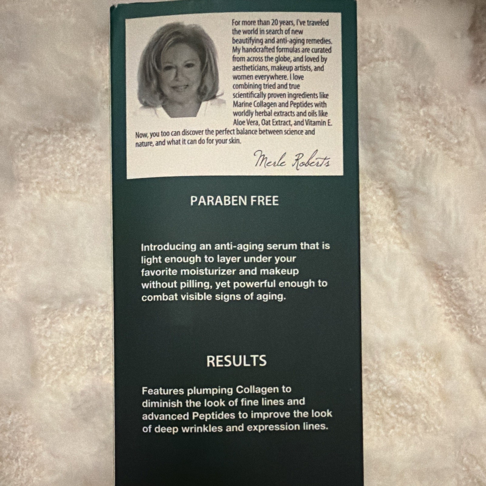 Merle Roberts Perfectionist Collagen & Peptide Anti-Wrinkle Serum 1 fl oz