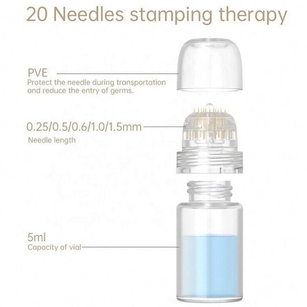Skin Care Channel Aqua Gold 20Pin Titanium Cartridge Roller Beauty Care Tools US