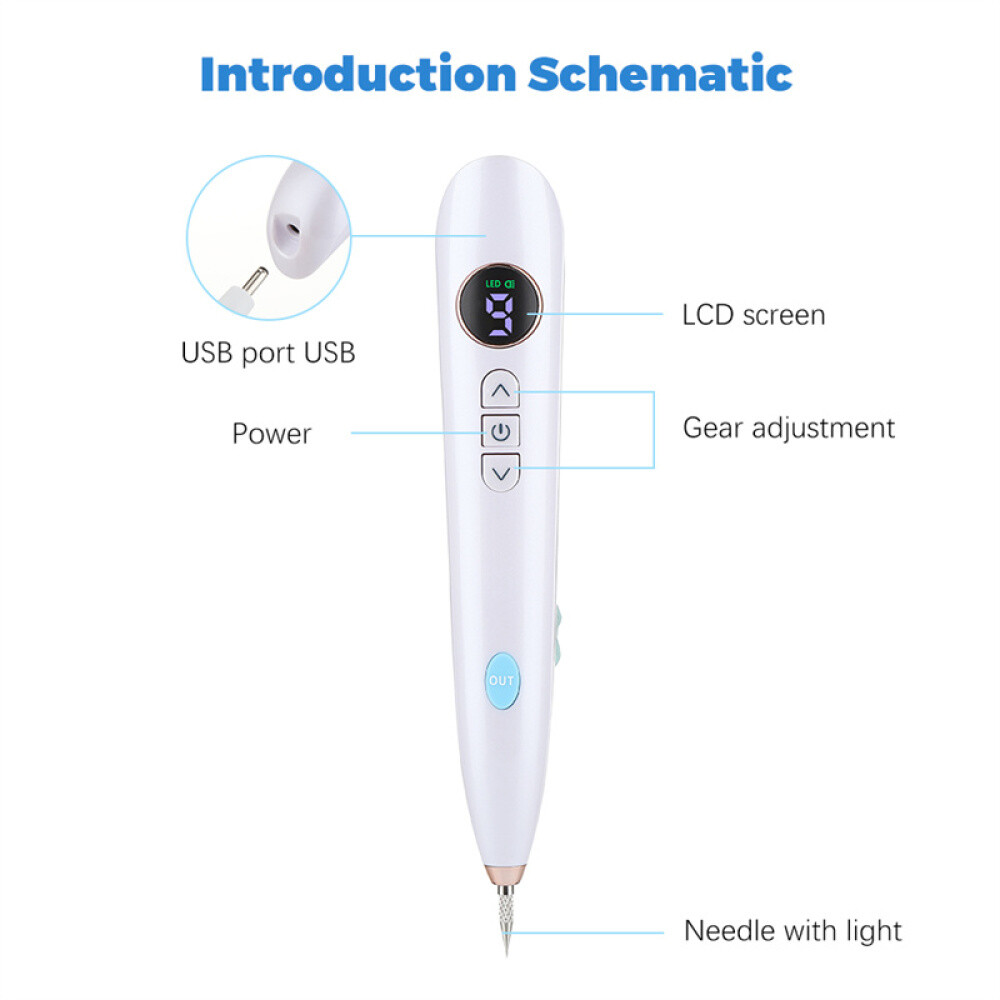 Laser Plasma Pen Tattoo Mole Freckle Spot Mole Removal Skin Tag Wart Remover Pen