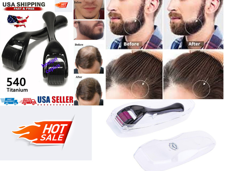 Beard Derma Roller For Hair Loss Beard Growth Titanium Derma Roller Micro Needl