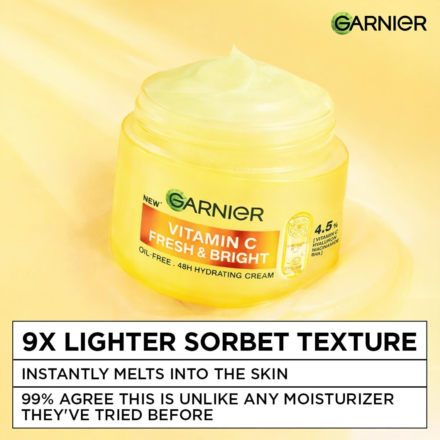 Garnier Fresh & Bright Vitamin C Sorbet Moisturizer,Hydration & Dark Spot Reduce