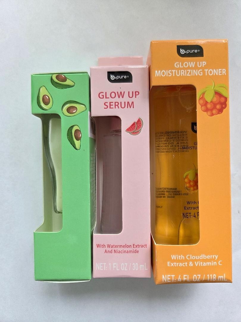 b-pure Moisturizing, Renewing Serum and Glow up 3 Pack
