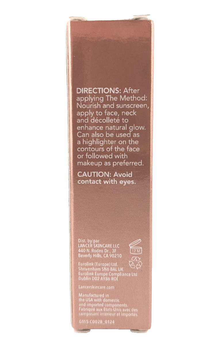 3x Lancer Dani Glowing Skin Perfector Anti-Aging Highlighter Cream 0.25oz Each