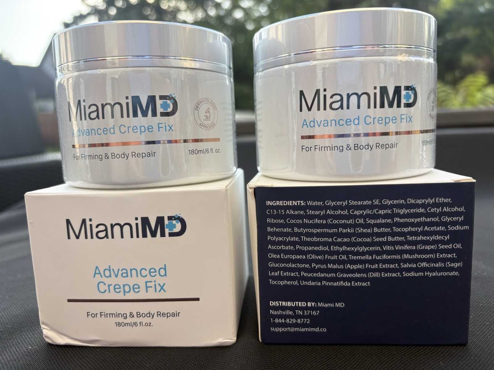 2 PACK 6oz MiamiMD Miami MD ADVANCED CREPE FIX For Firming & Body Repair Sealed