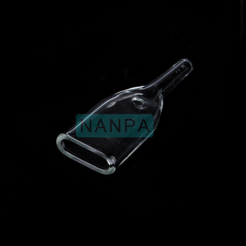 5 Pieces Flat Ventouse Glass Tube Replacement For Vacuum Spray Facial Equipment