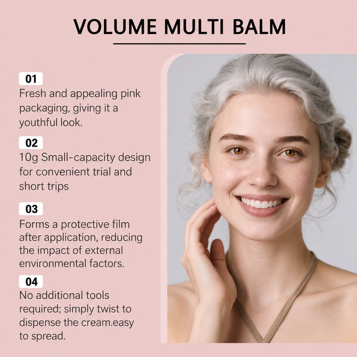 PDRN Pink Collagen Volume Multi Balm Stick 10g 5% Volufiline Anti-Aging