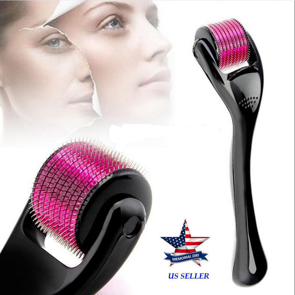 540 Titanium Microneedle Derma Roller Micro Needle Skin Care For Hair Loss Beard