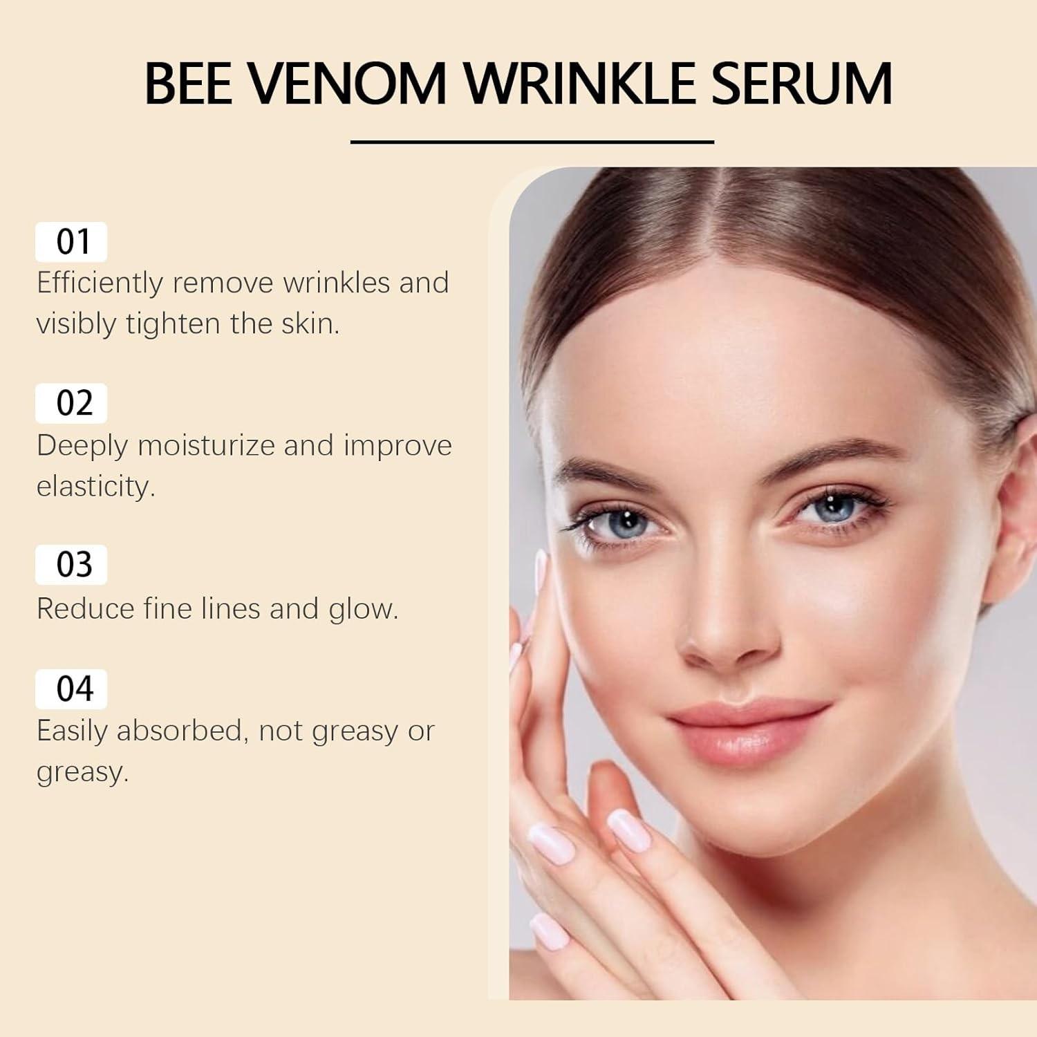 2 Pcs Bee Venom Face Cream Anti Aging Firming Moisturizer Skincare
