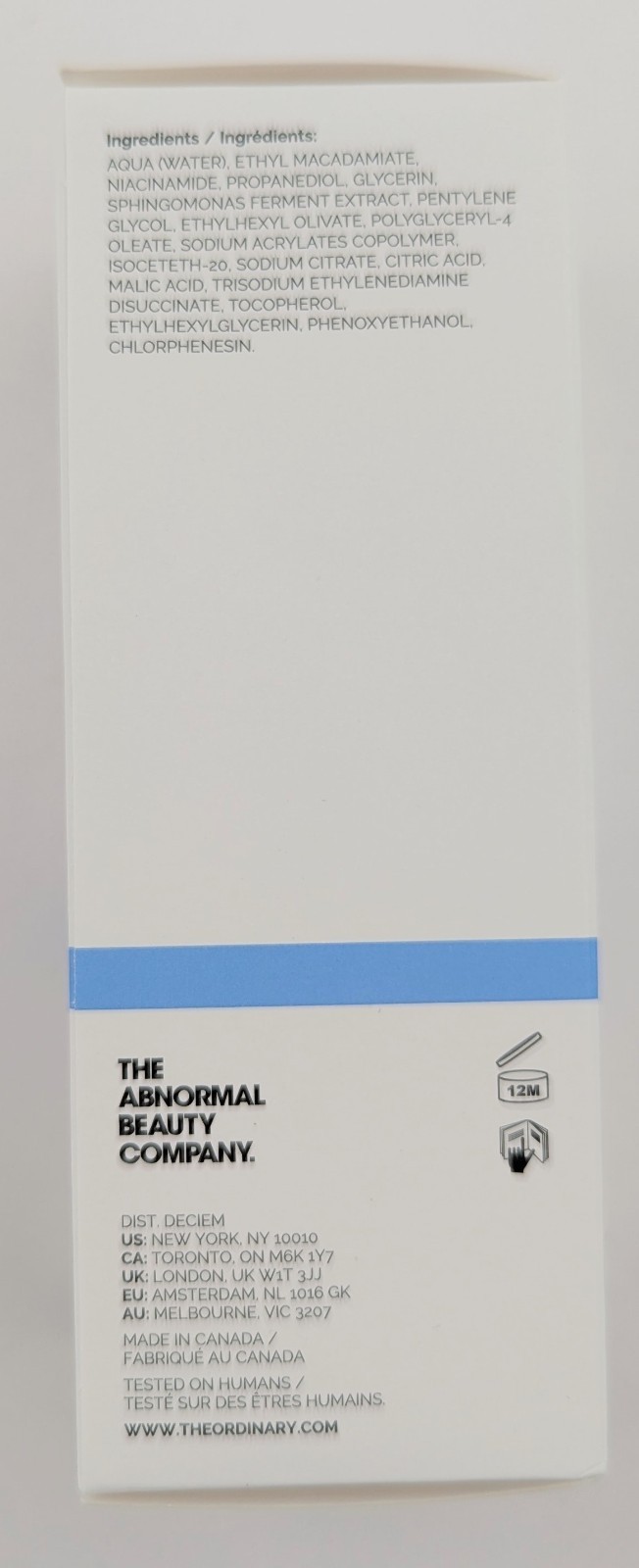 The Ordinary Niacinamide 5% Face & Body Emulsion 100ml/3.4fl.oz. Full Size