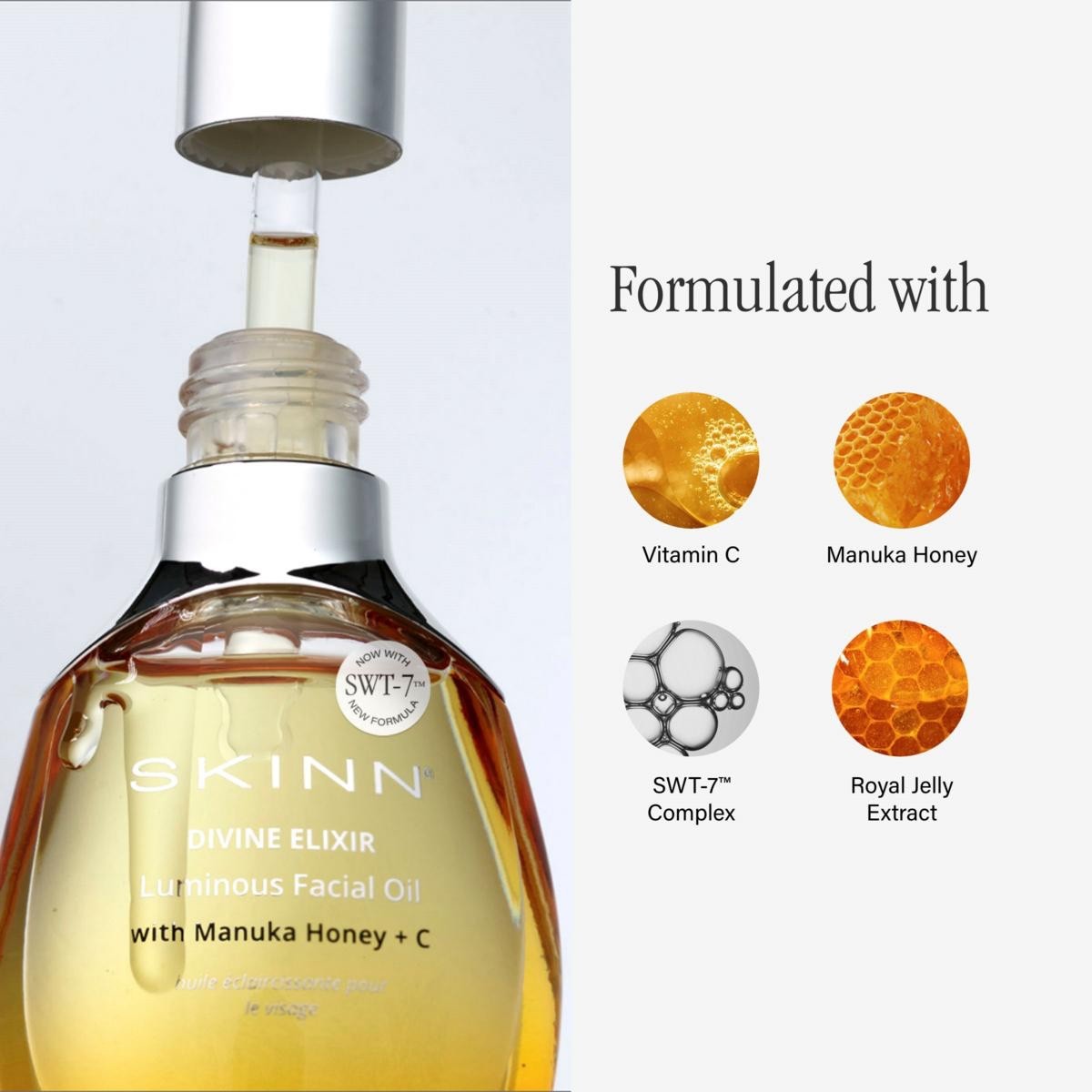 #SKINN Divine Elixir Luminous Facial Oil w/ Manuka Facial Oil—HUGE 3.5 fl oz