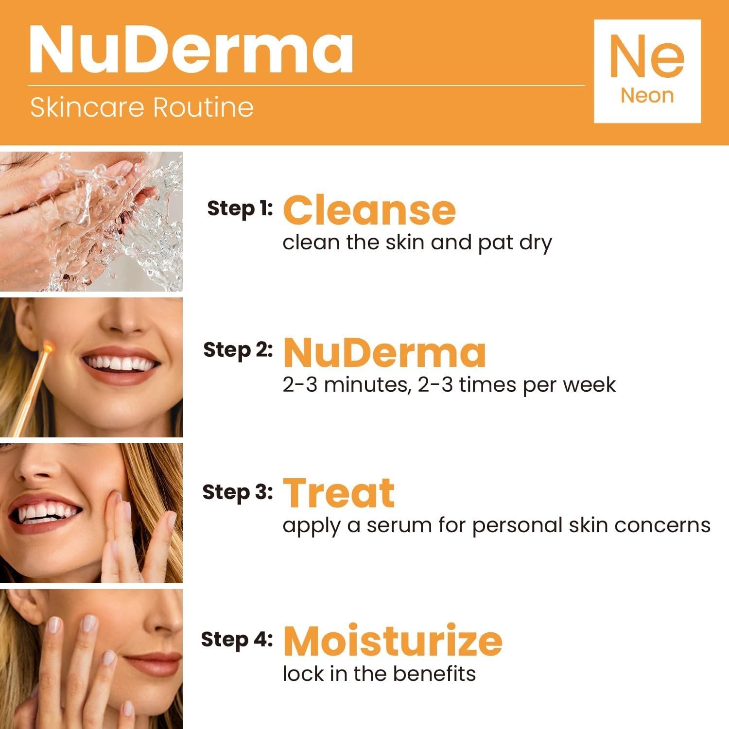Pure Daily Care NuDerma Handheld Skin Therapy Wand Machine Anti-Aging