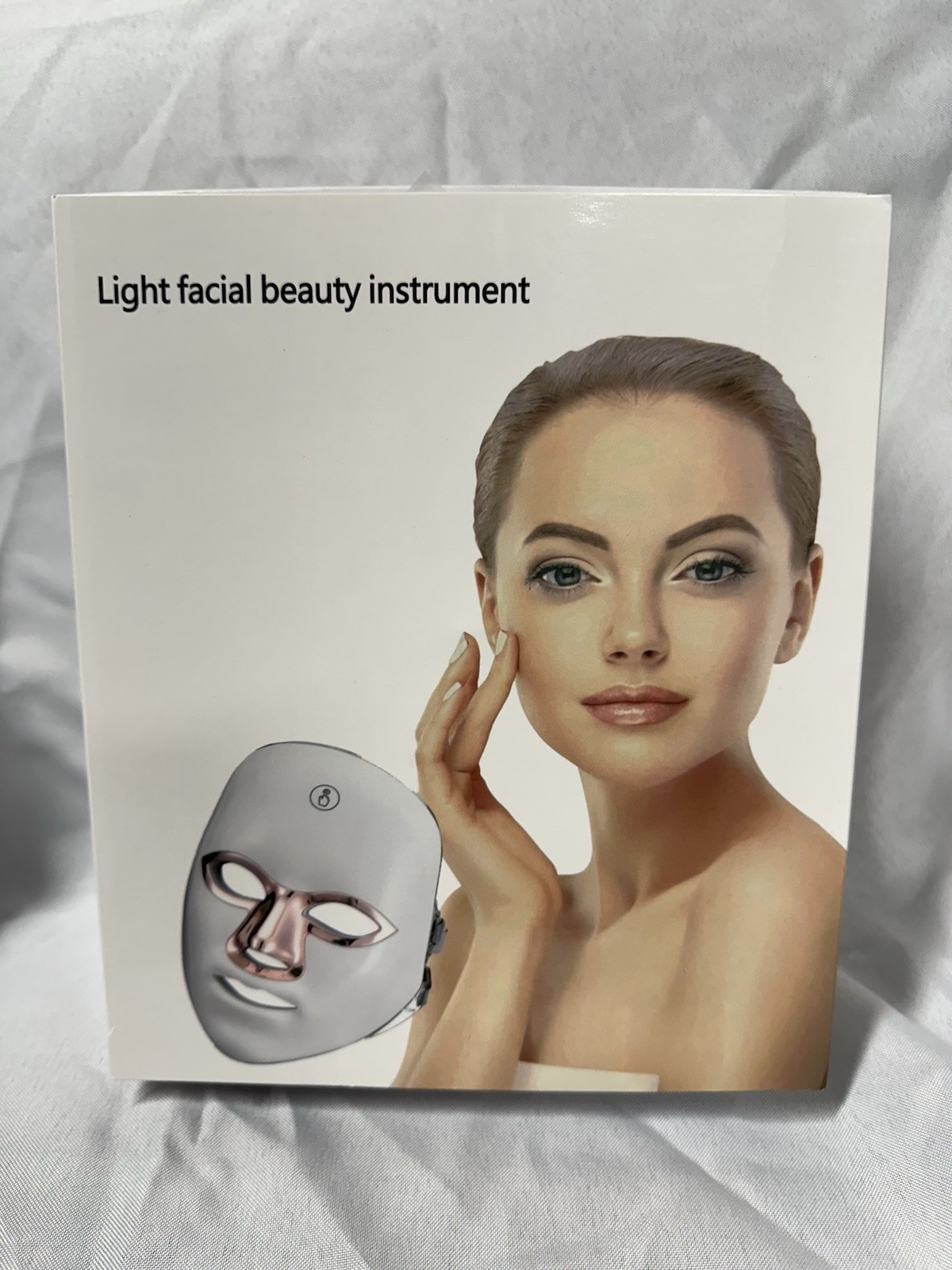 Red Light Therapy LED Face Mask Skin Care Anti Wrinkles Acne Reduction Rose Gold